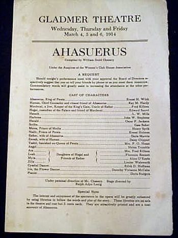 Gladmer Theatre - Theatre Program (newer photo)